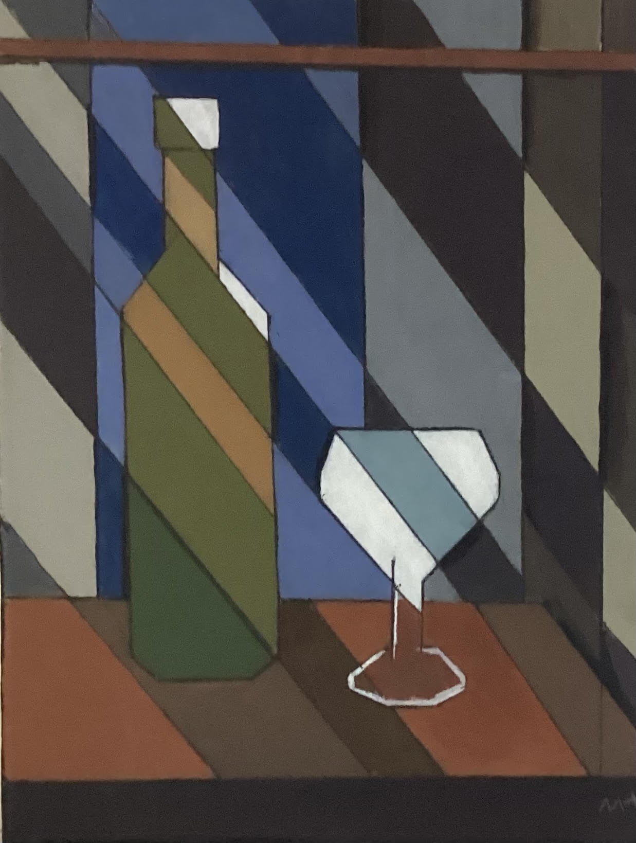 Bottle and glass