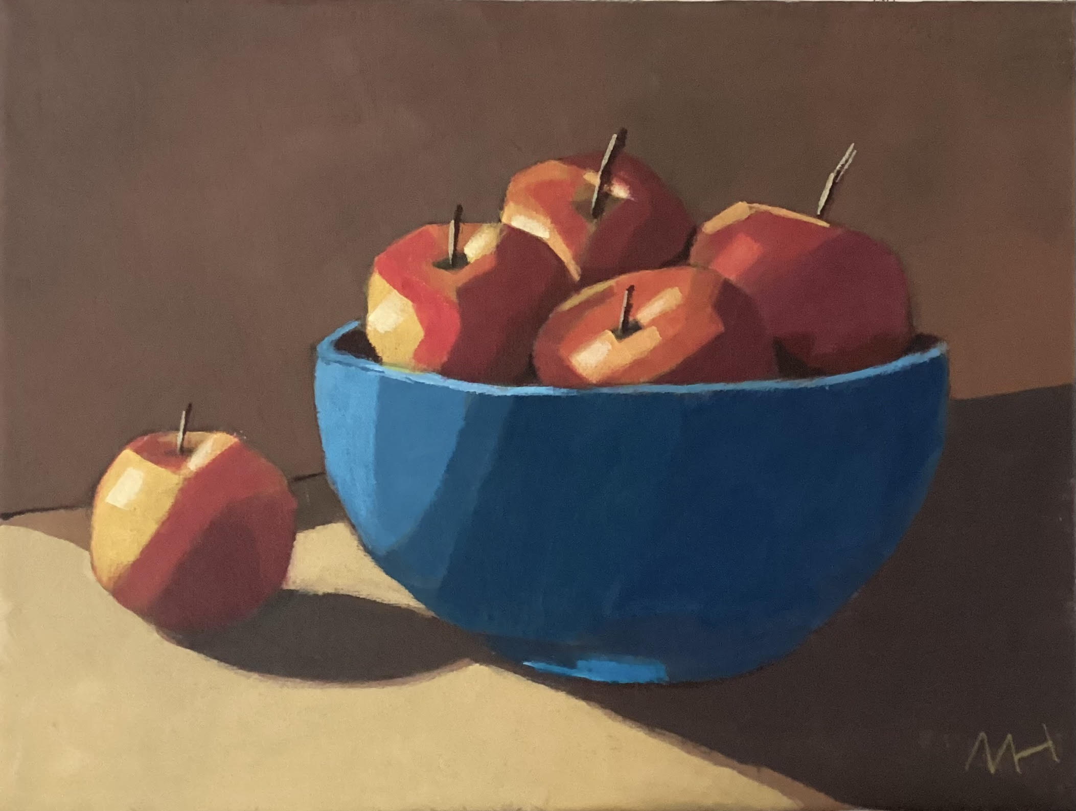 bowl of red apples